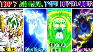 Top 7 Animal Type Beyblade In Beyblade All Series Beyblade Og Metal Burst Hindi 