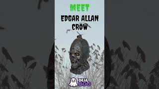 🐦‍⬛ MEET EDGAR ALLAN CROW! #dejaboo #scarecrow #creepy #shorts #halloween #costume #halloweenmask