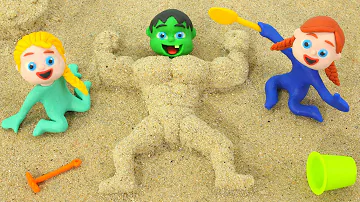 Building With Sand A Muscular Man 😱😱😱😱