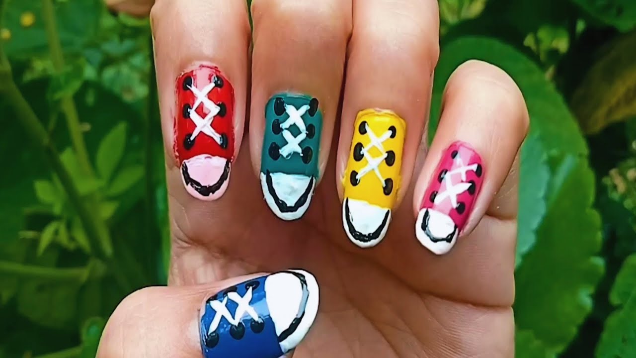 Canvas Shoe Nail Art Ideas - wide 10