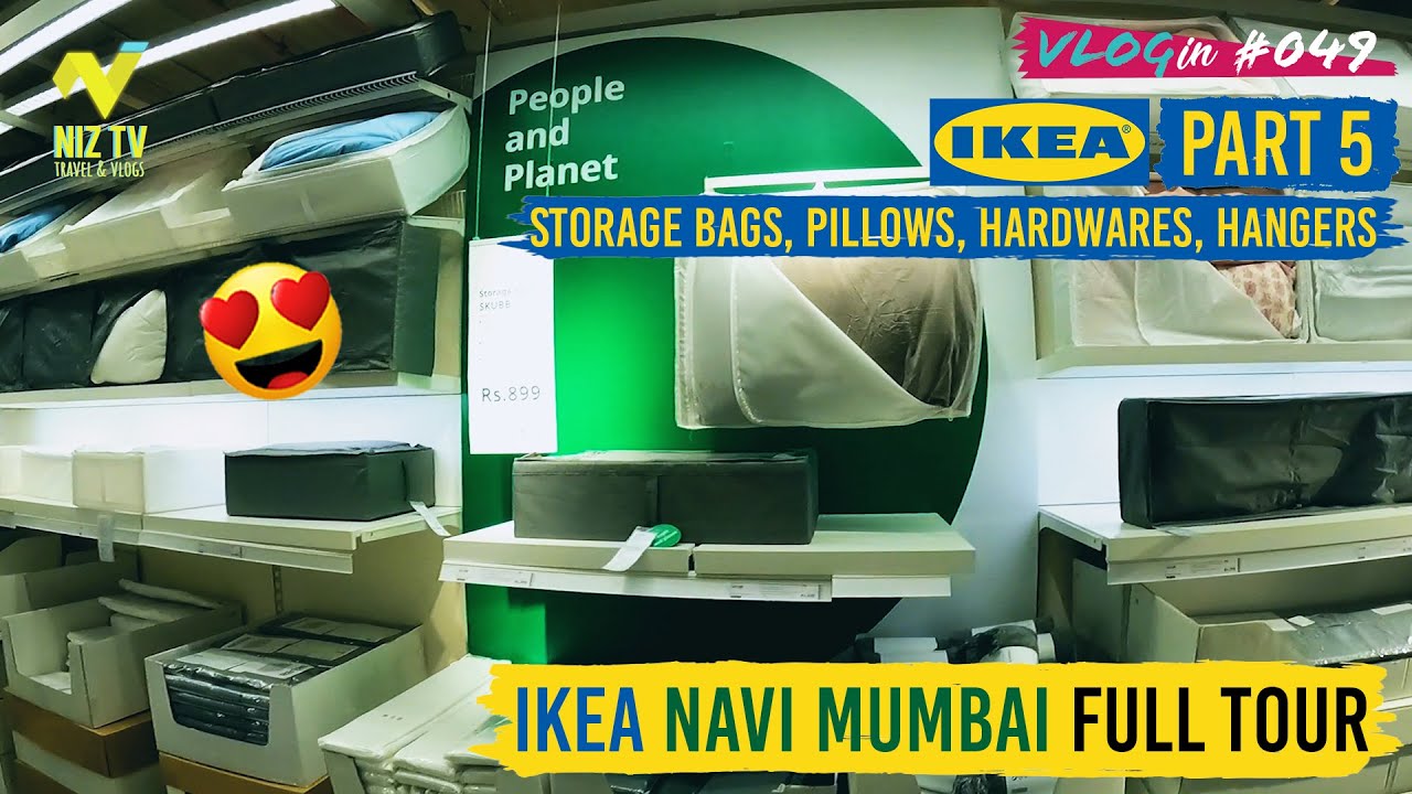 Ikea Mumbai Full Tour Pillows, Storage Bags, Hardwares, Clamps