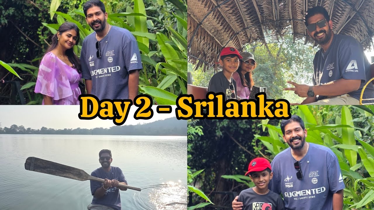 Дневники Шриланки, день 2 - тур по деревне Дамбула ♥️ #amruthaabishek #tamil #kannada #couple #vlog