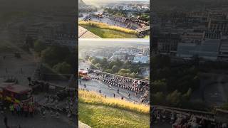 ‘Echoes of the Brave’ #pipesanddrums Edinburgh #militarytattoo 2025 from the top of the castle