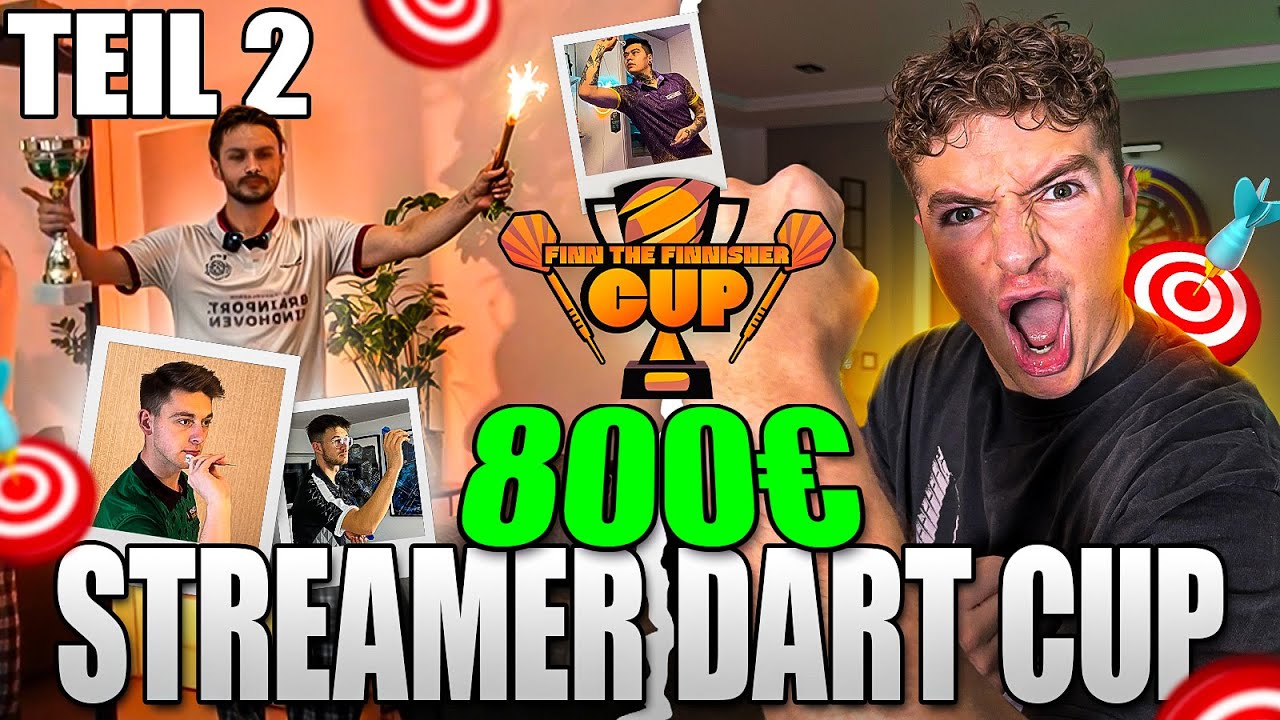 WER GEWINNT DEN 800€ STREAMER DART CUP?! 🎯😱 DIE KO-PHASE! 🔥 (Teil 2)