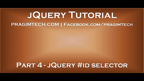 jQuery #id selector