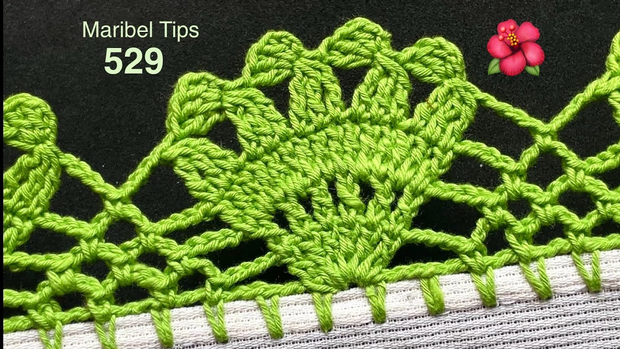 Aprenderemos a Tejer esta Puntilla fácil🔟 Tutorial paso a paso 🌺 # 529