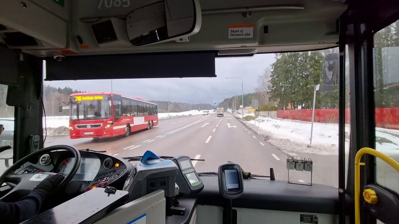 Stockholm-Ride With Bus 172 From Huddinge Sjukhuset To Masmo#167