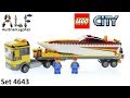 Lego City 4643 Power Boat Transporter Lego Speed Build Review 