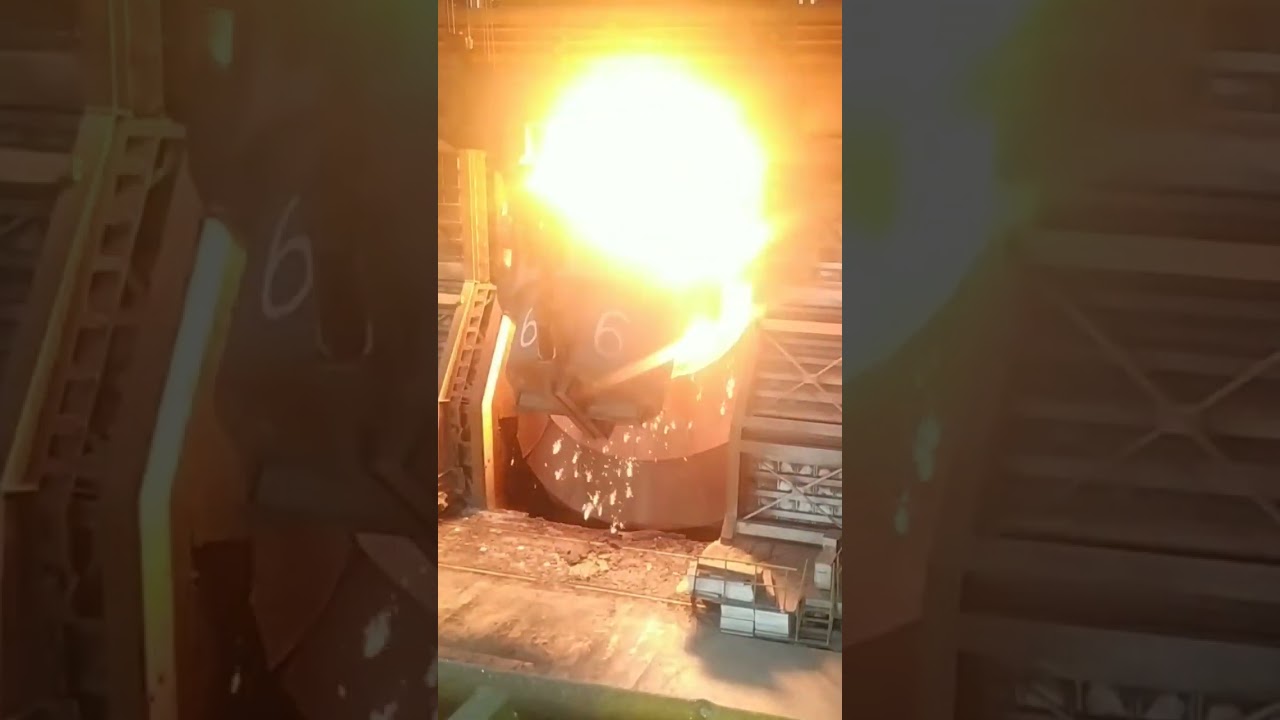 Hot metal charging Basic Oxygen Furnace ( BOF)/ SMS (Steel Melting Shop) 