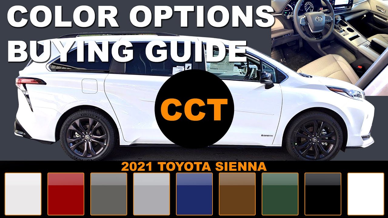 2021 Toyota Sienna - Color Options Buying Guide - YouTube