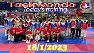 #Taekwondo Training 18/1/2023 #taweesilp_tkd_thailand