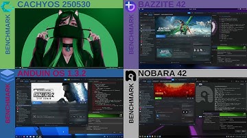 Best Gaming Linux Distro? Cachyos VS Bazzite VS Anduin VS Nobara | Linux Gaming Benchmarks