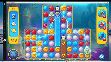 Fishdom Level 53 | Step-by-Step Walkthrough with Audio Tips | F2P Strategy & Boost Management 🐠💎