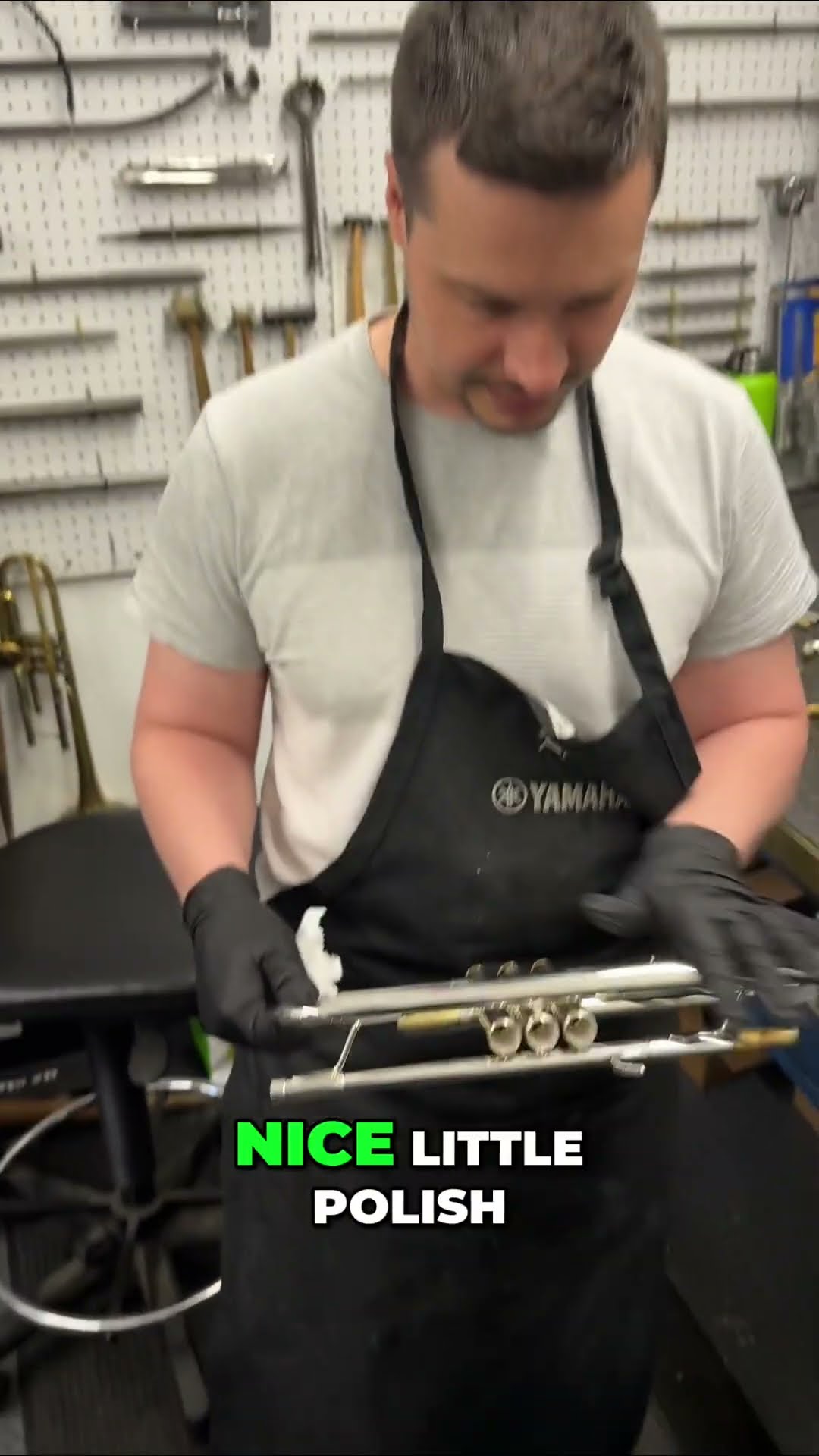 Cleaning a Yamaha Xeno 8335R Trumpet. WOYBT!! - YouTube