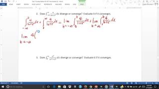 Section 8 8 Improper Integrals Infinite Limits Example 2