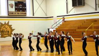 BHS Danceline kick routine 3 14 15