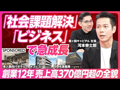 【社会課題解決 x ビジネスで急成長】徹底した省人化 多人数向けホテル/自然冷媒の冷蔵冷凍倉庫/高齢社会に向けたホスピス/アジア・中東への投資事業/リスクを抑える弱者の戦略/事業の多様化x利益の多層化