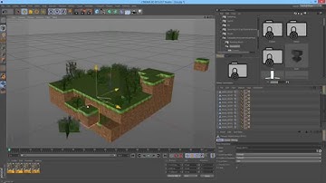 Cinema 4D Minecraft animation - Getting Minecraft worlds in Cinema 4D with individual blocks
