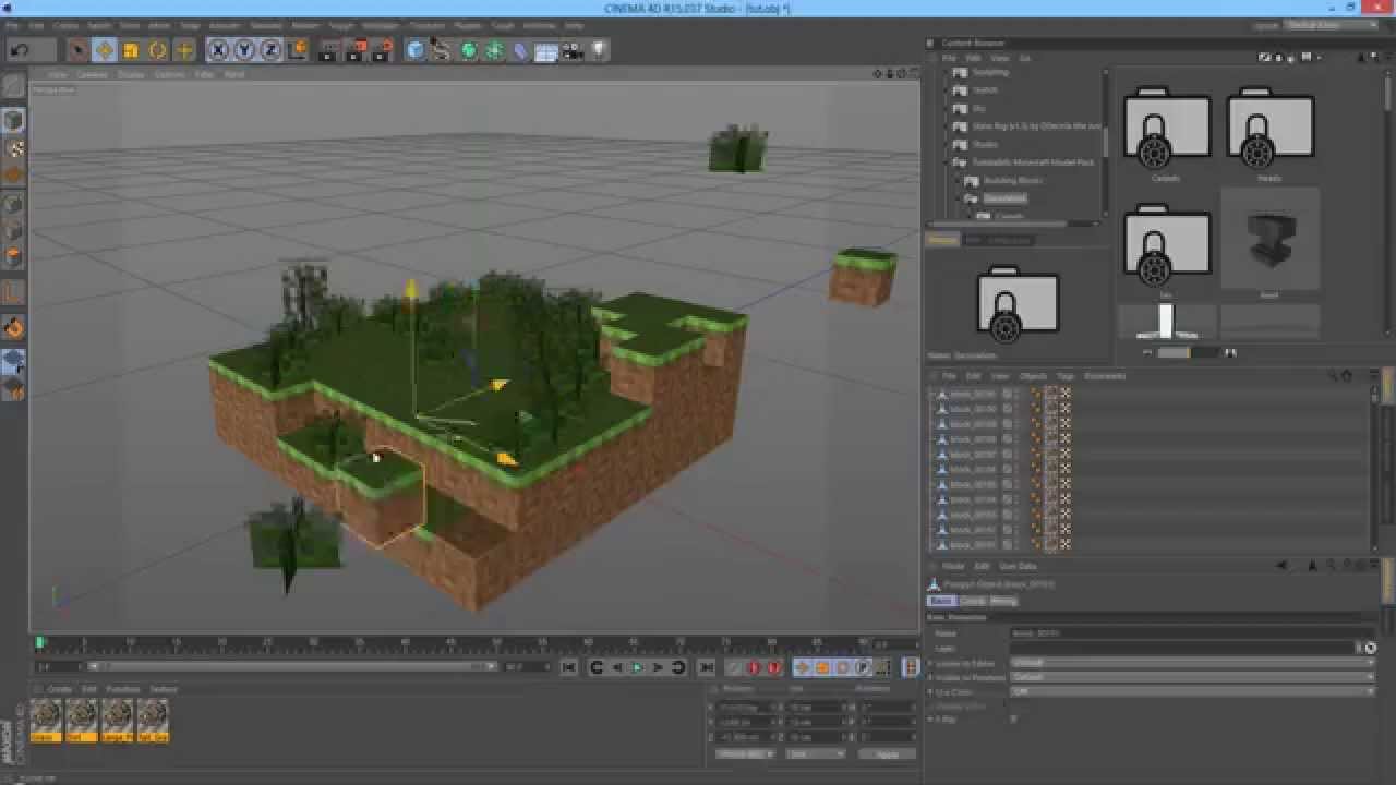 cinema 4d minecraft animation cinema 4d minecraft animation