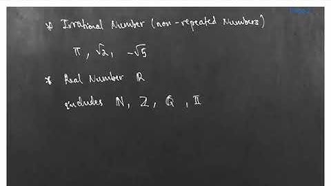 Lecture 1: Number System and Set Notation