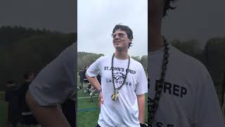 St. John’s Prep @ Lincoln Sudbury (5/6/26) - Josh Barton & Mattheus Du Plessis talk after 12-11 win