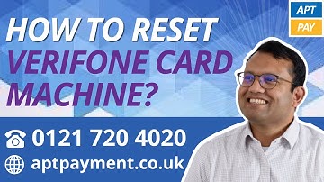 HOW TO RESET VERIFONE CARD MACHINE?