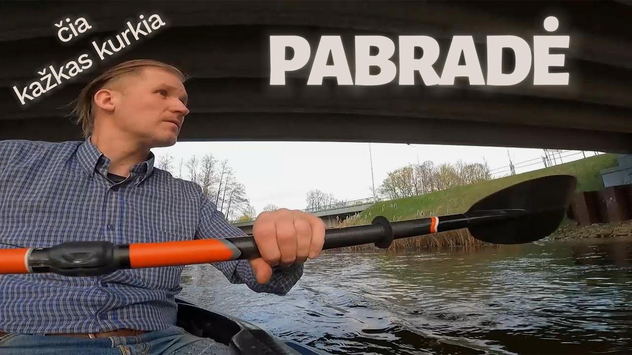 Pabrade. Šiltas pavasaris. Dvi upės ir kurkliai