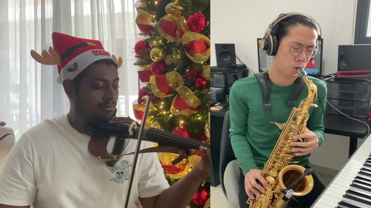 Silent Night - Violin & Sax cover - PhilipJ & Jared.Lok