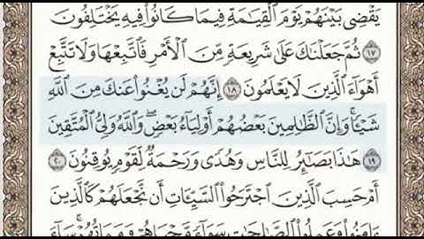 سورة الجاثية الصفحة 500 الشيخ محمد صديق المنشاوي