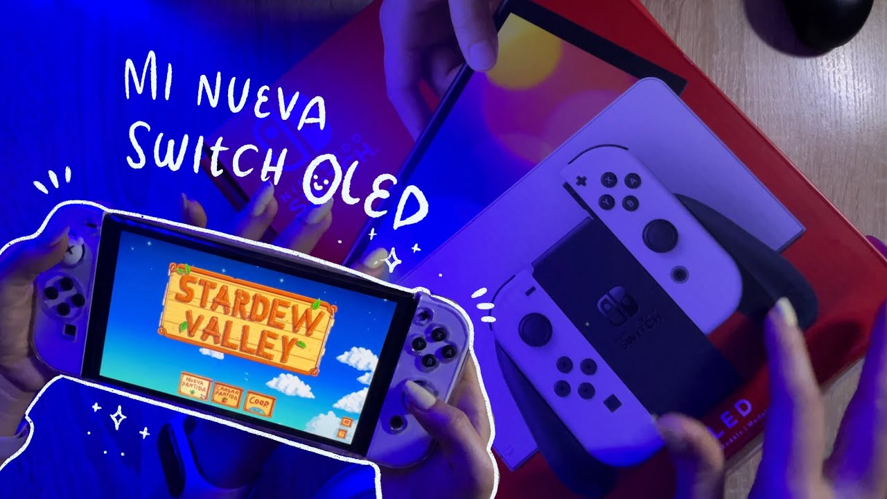 ASMR abramos mi nueva ⁺₊⋆SWITCH OLED⁺₊⋆