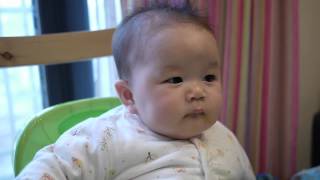 6m13d bobo 吃地瓜粥