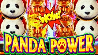 ★BIG WIN!★ PANDA POWER THUNDER WARRIOR Slot Machine (KONAMI GAMING)