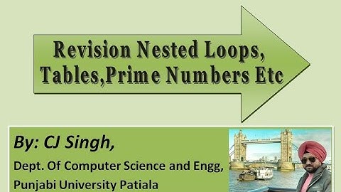 Lecture 14: 1 to 1000 Prime Numbers, Armstrong, Palindrome Number, Nested Loops,  in C/C++.