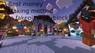 BEST MONEY MAKING METHOD IN FAKEPIXEL SKYBLOCK AVERAGE 50m/h #fakepixel #hypixel #moneymaking  screenshot 4