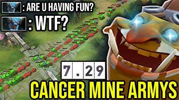 How to END game in 7.29!! WTF NEW CANCER!! Techies EPIC Sh*t Mines Army From the Base