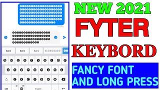 new fast typing keyboard | अब फैंसी fonts ke साथ long press typing | 2021 new best keyboard