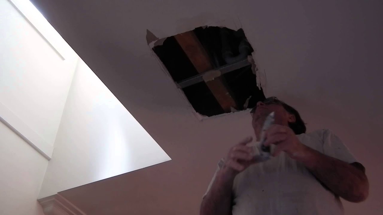 Making an Inspection Hole in a Plasterboard Ceiling Kew YouTube