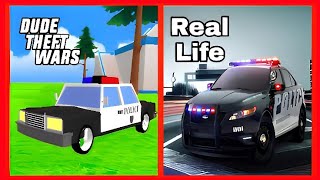 Every car from Dude theft wars into real life.