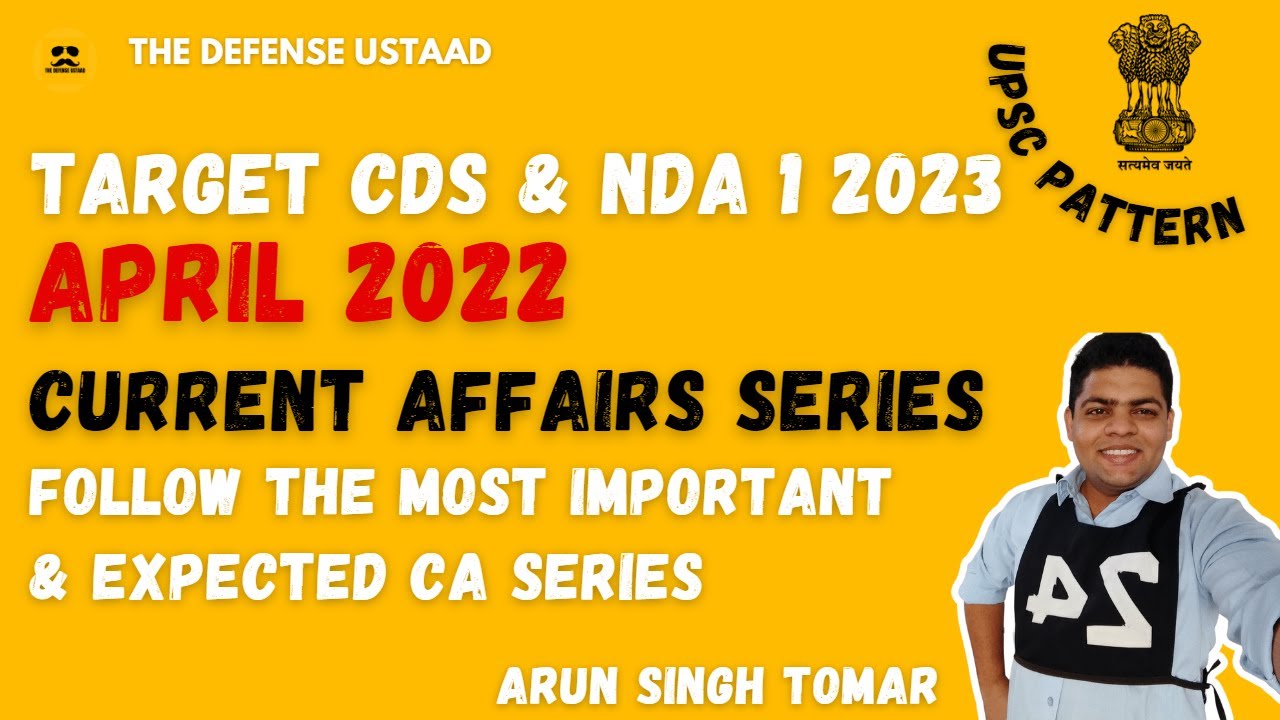 Most Important April 2022 Current Affairs | All Categories CA Series ...
