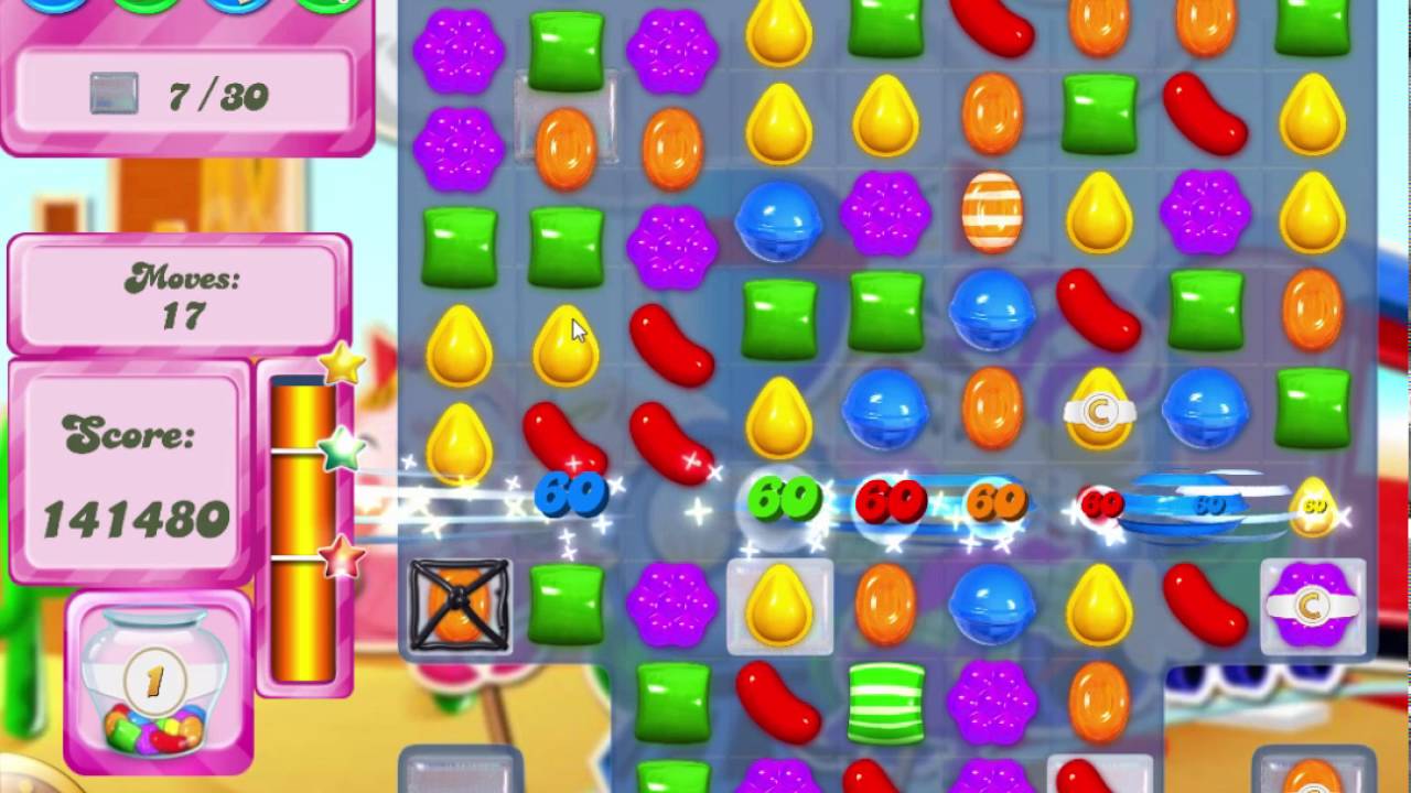 Candy Crush Saga Level 449 Clear all the Jelly! YouTube