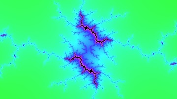 Mandelbrot zoom, transition to Julia Set, Julia Set zoom, transition to other fractal and back
