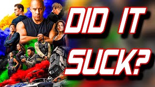 F9 The Fast Saga Movie Review Did It Suck? Lets Talk Episode 48