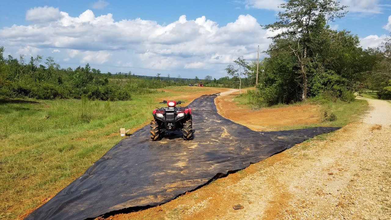 geotextile fabric and road gravel YouTube
