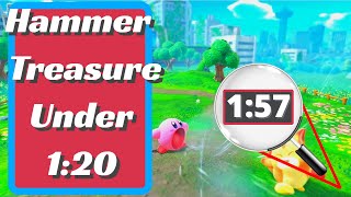 Hammer Treasure | Under 1:20 | Whack Attack Hammer Trail -  Kirby And The Forgotten Land