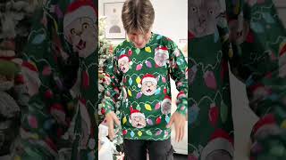 Custom Face Christmas Family Pet Funny Xmas Leds | Personalized Photo Ugly Sweater screenshot 4