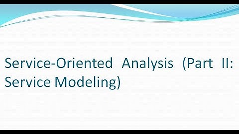 Service Oriented Analysis (Part II - Service Modeling 3rd Phase)