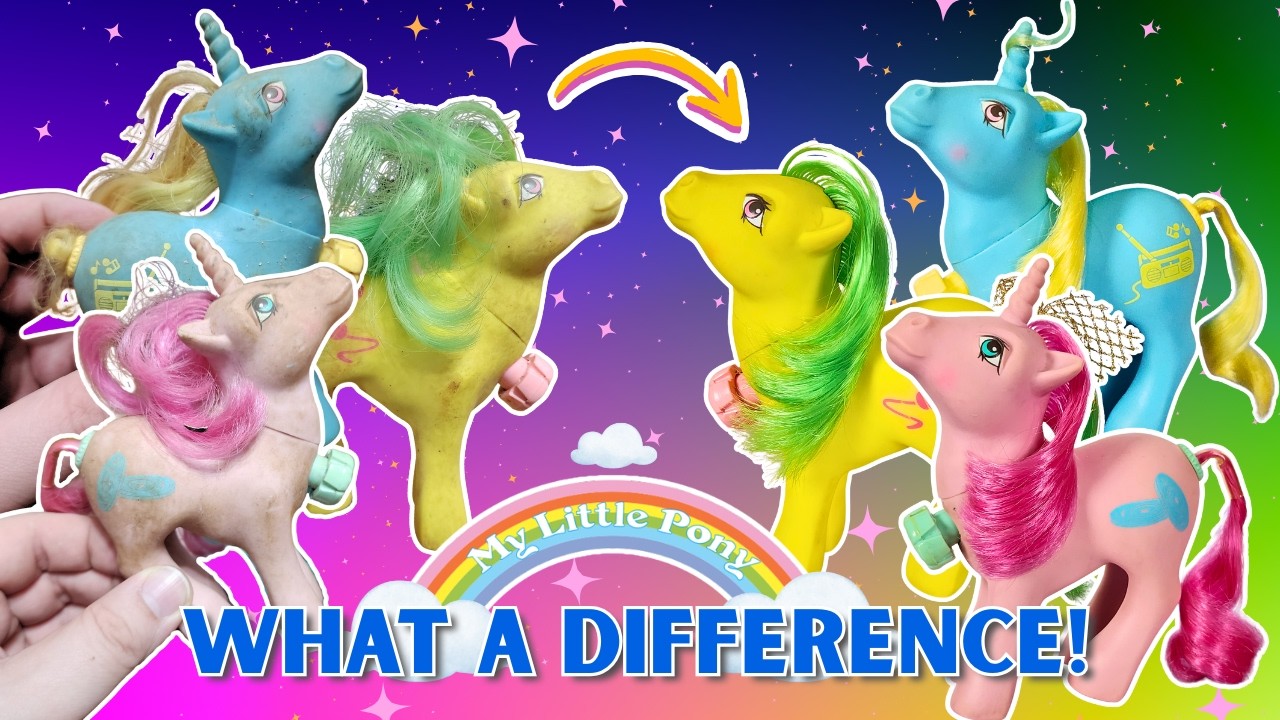 Restoring VINTAGE G1 My Little Ponies from a Childhood Collection 🌈