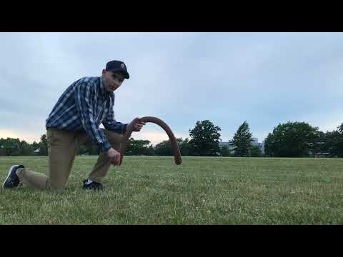 Gerhards Big U, strip laminated boomerang made by John Cryderman - Single throw #3