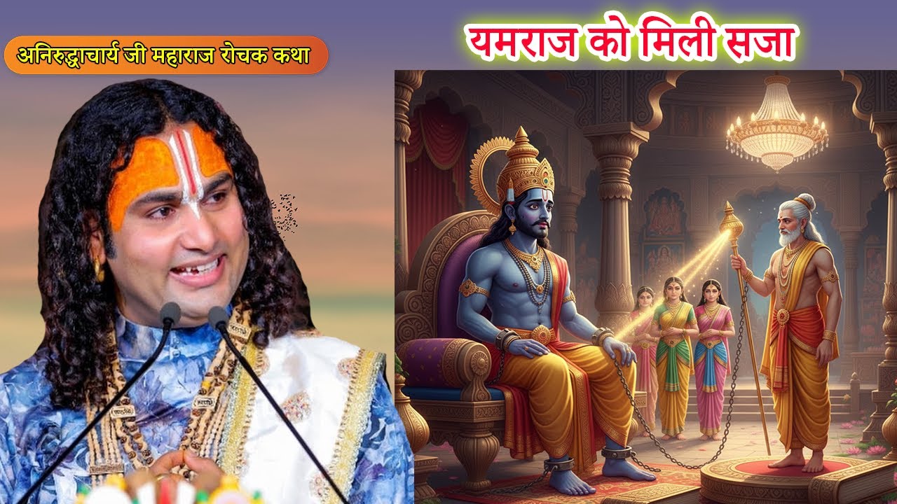 यमराज को मिली सजा - रोचक कथा | Dharmik Kahaniya #aniruddhacharyaji