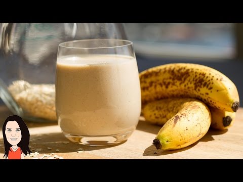 banana and oat smoothie
